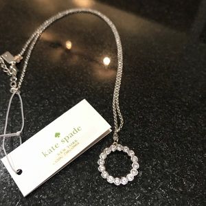Kate Spade ♠️ silver rhinestone necklace